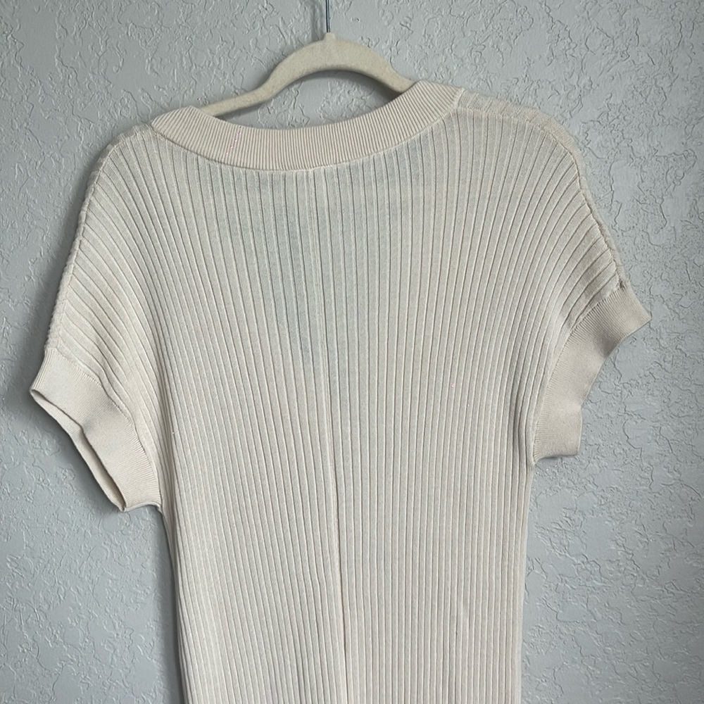 Varley Aria Knit Midi Dress in Whitecap Grey Small - Picture 7 of 10